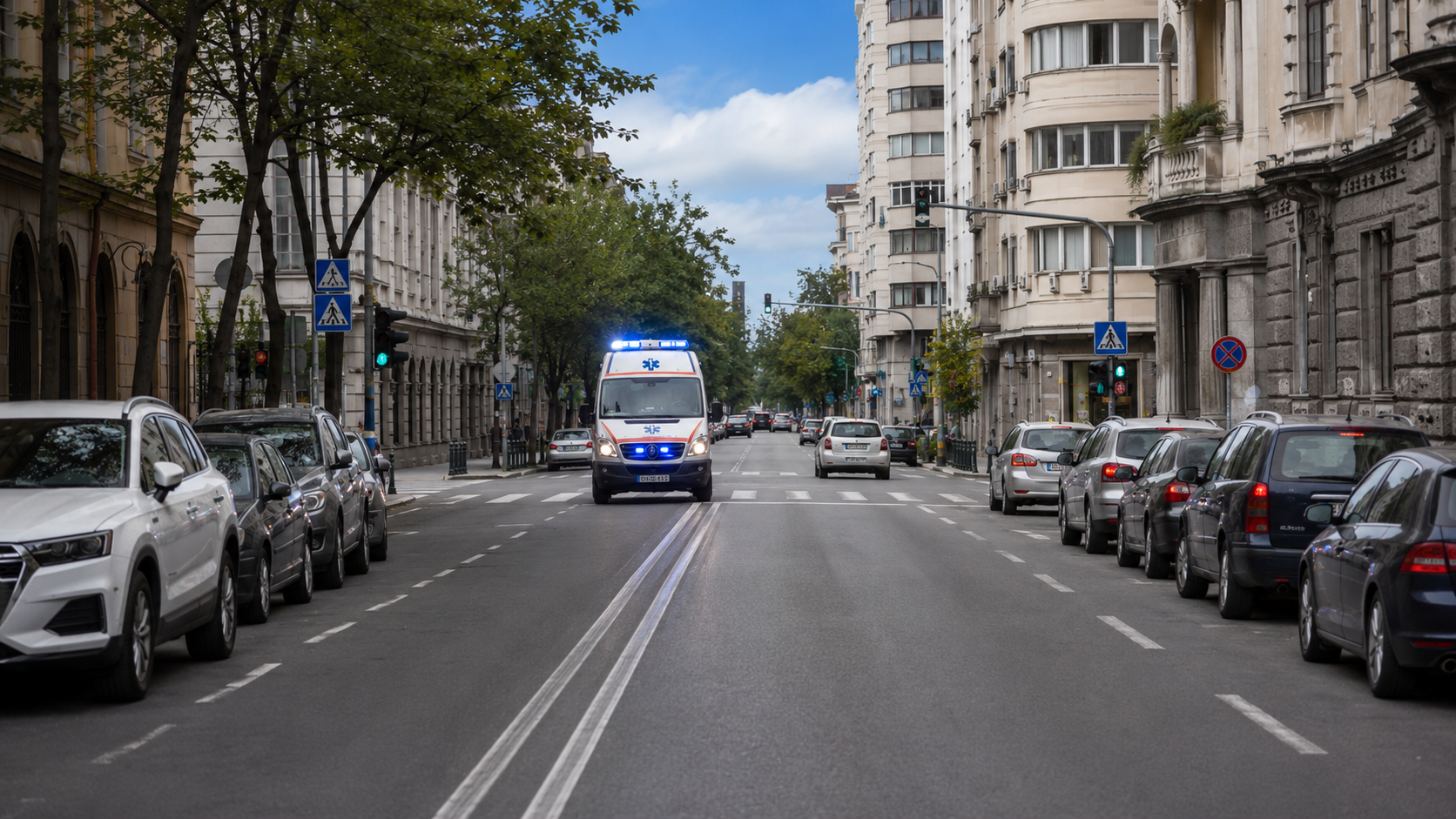 Vehicule cu regim de prioritate — ambulanță, poliție, pompieri: reguli complete pentru examenul auto DRPCIV 2026