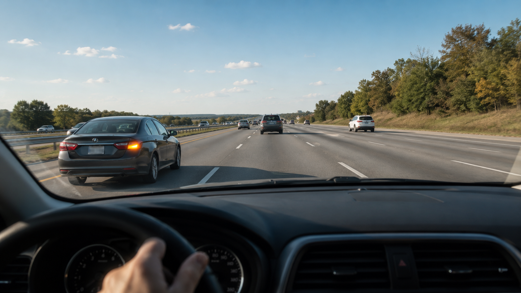 Benzile de circulație și schimbarea benzii — reguli complete pentru examenul auto DRPCIV 2026