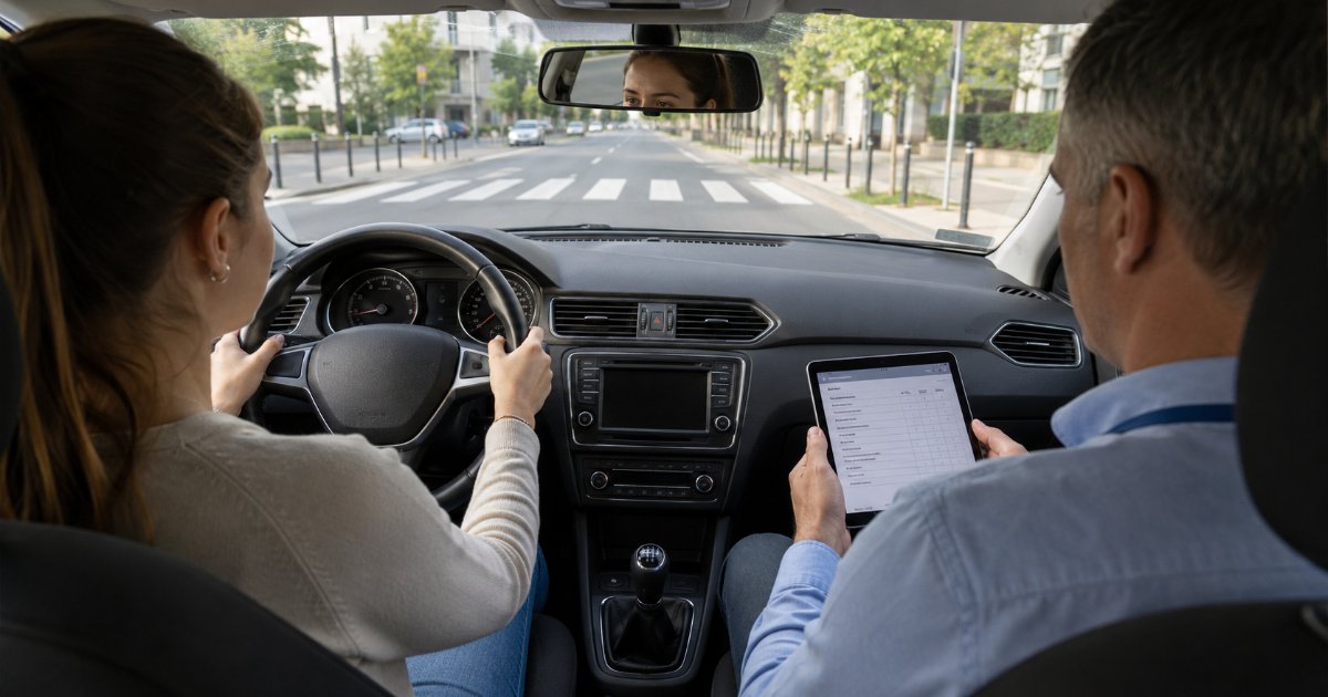 Proba practică (traseul) la examenul auto 2026: durată, puncte de penalizare și cum treci din prima
